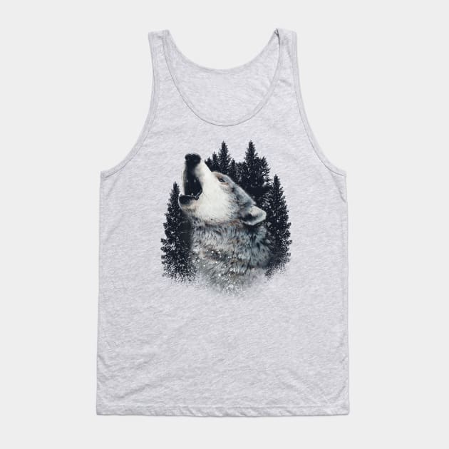 wolf Tank Top by Chack Loon